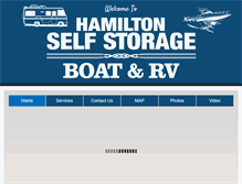 Tablet Screenshot of hamiltonstoragesite.com